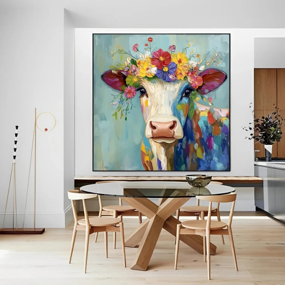 Animal Textured Canvas Art Painting #AC036