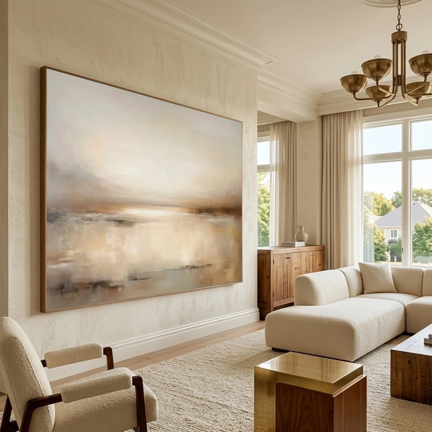 Abstract Canvas Wall Art #AP387