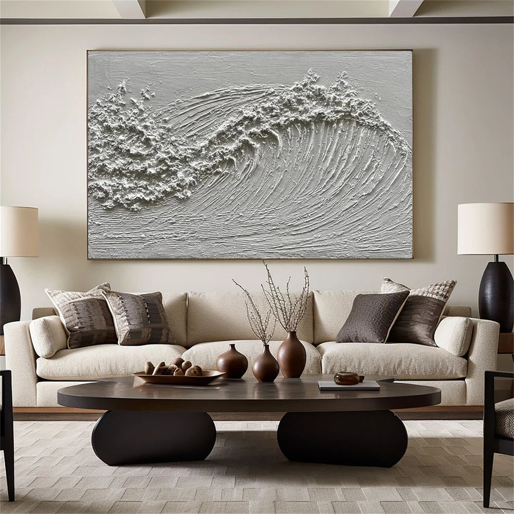 Ocean And Sky Textured Painting Canvas #OS041