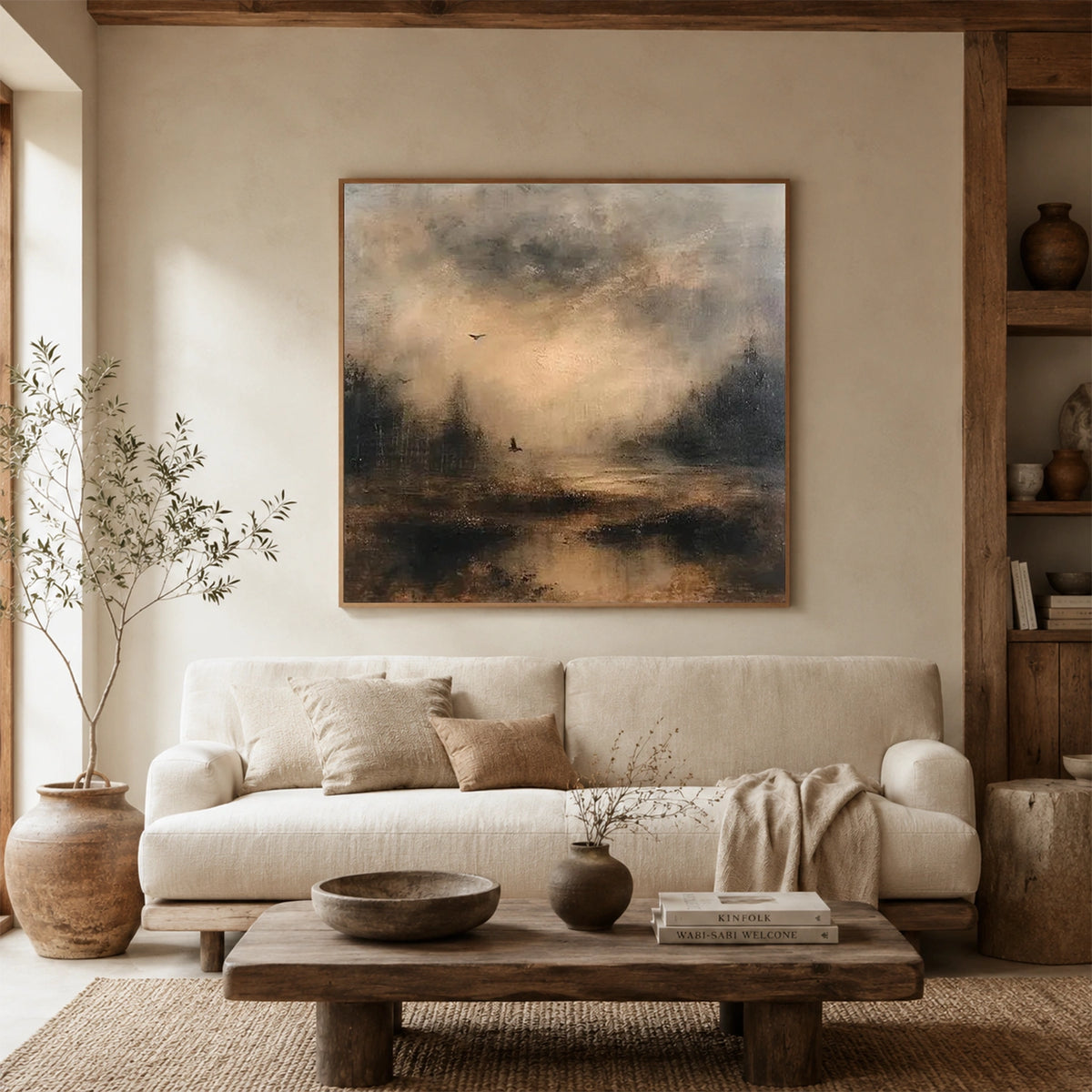 Ocean And Sky Abstract Wall Art #OS211