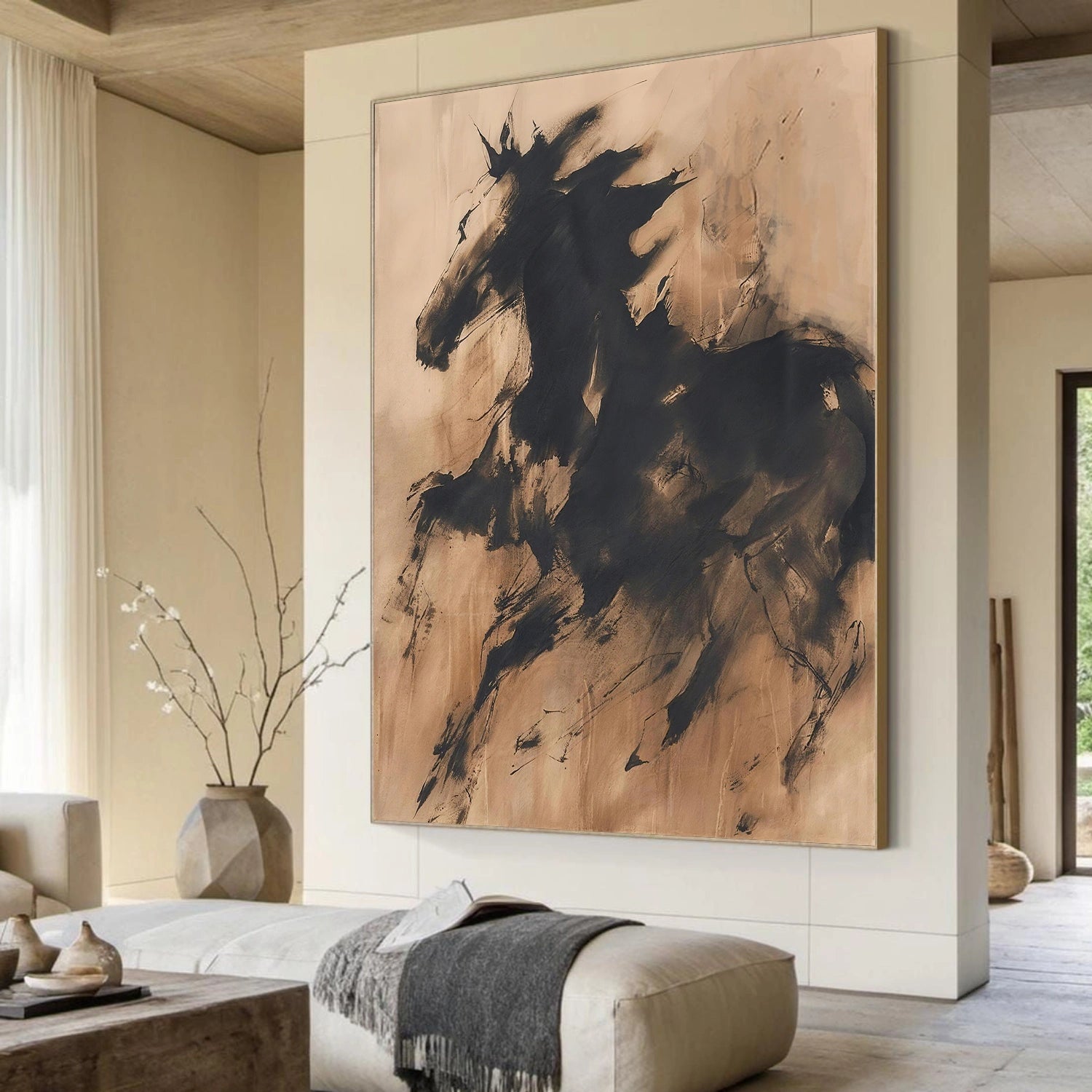 Abstract Animal Horse Wall Art #AC082