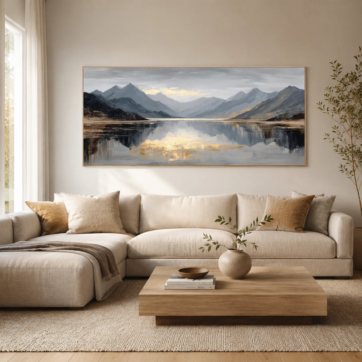 Abstract Mountain Canvas Art #MO083