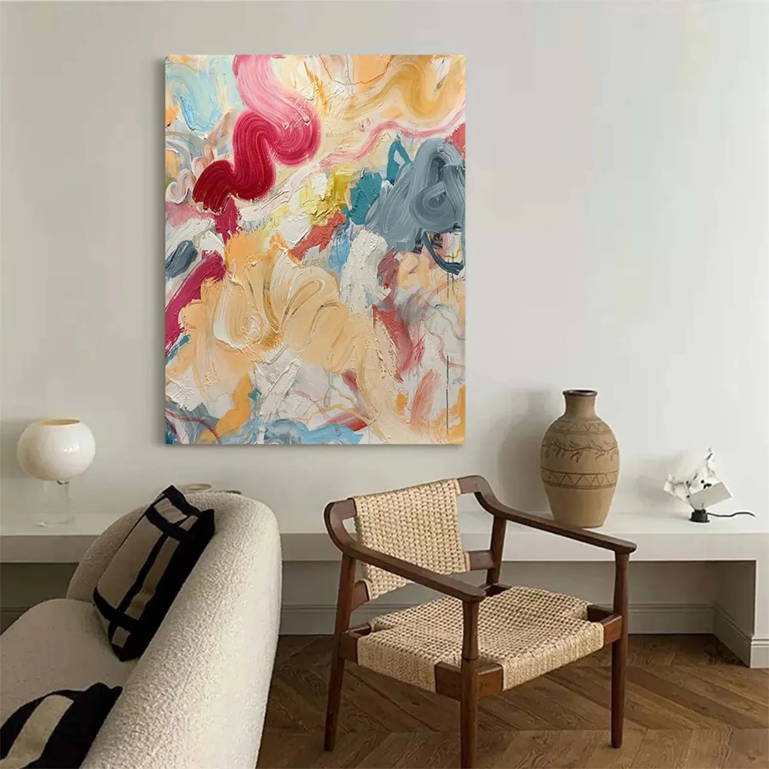 Colorful Abstract Painting Canvas #AP036