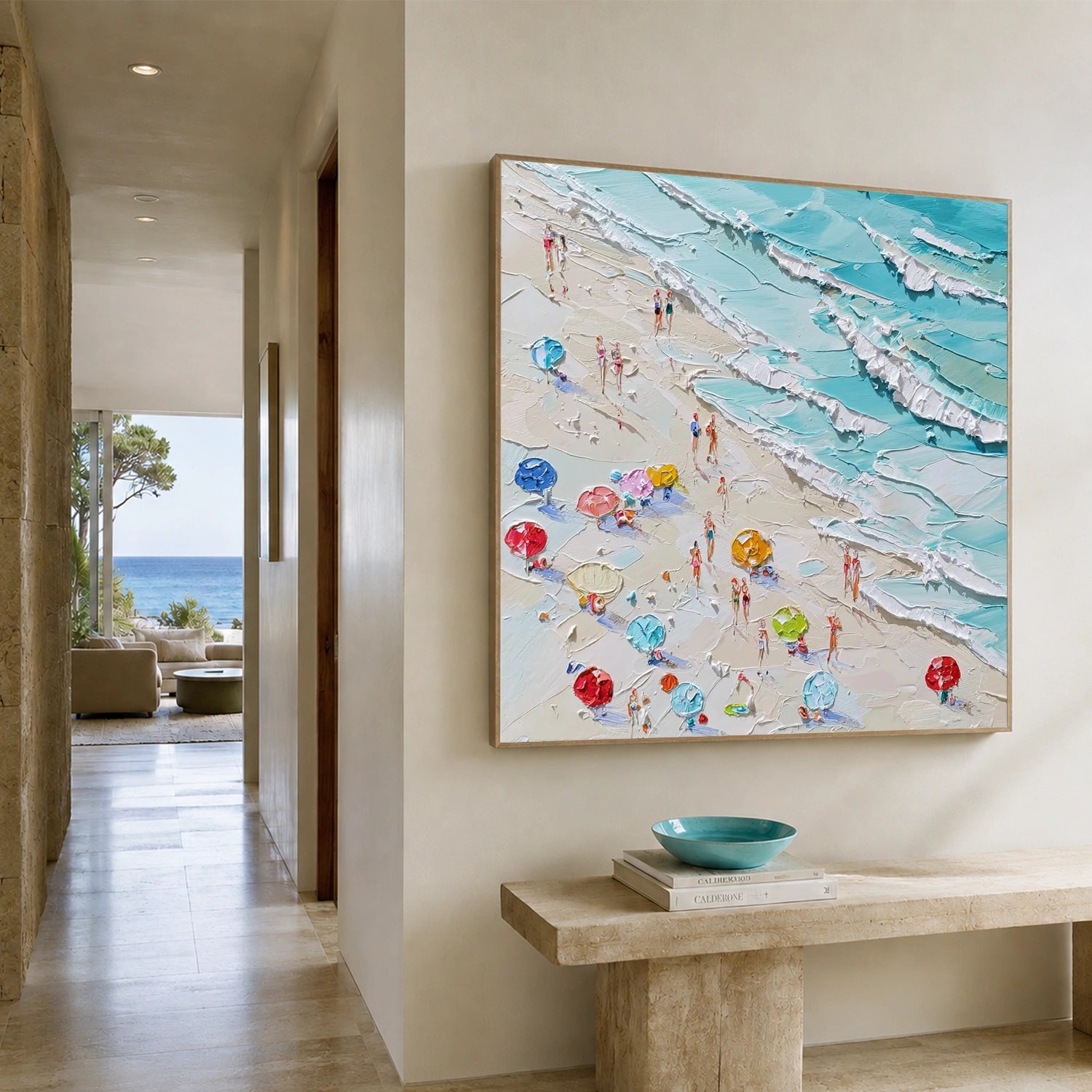 Ocean Abstract Textured Wall Art #OP081