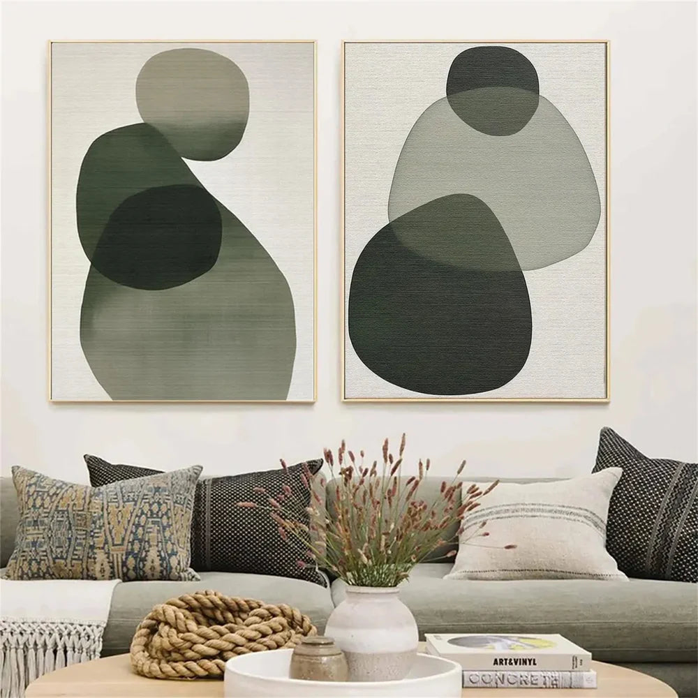 Abstract Painting Canvas Set of 2 #AP136