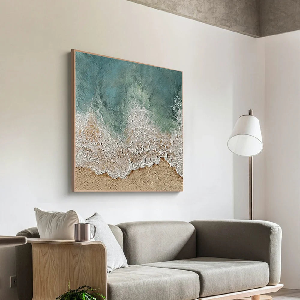 Ocean Textured Painting Canvas #OP024
