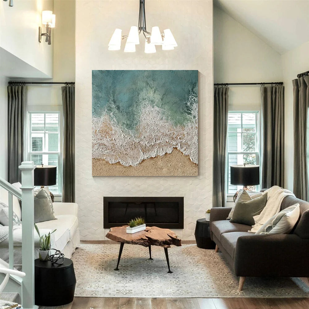 Ocean Textured Painting Canvas #OP024