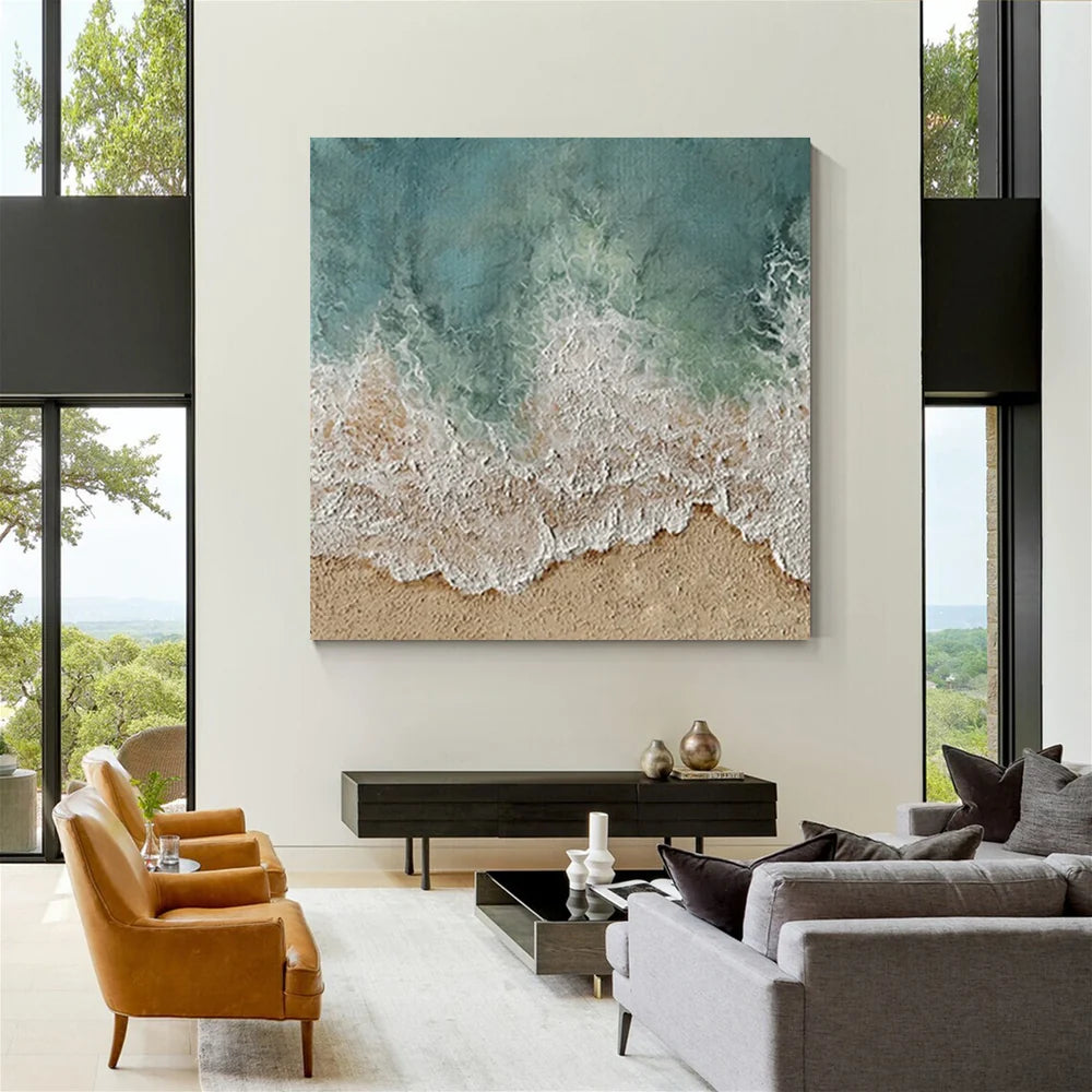 Ocean Textured Painting Canvas #OP024