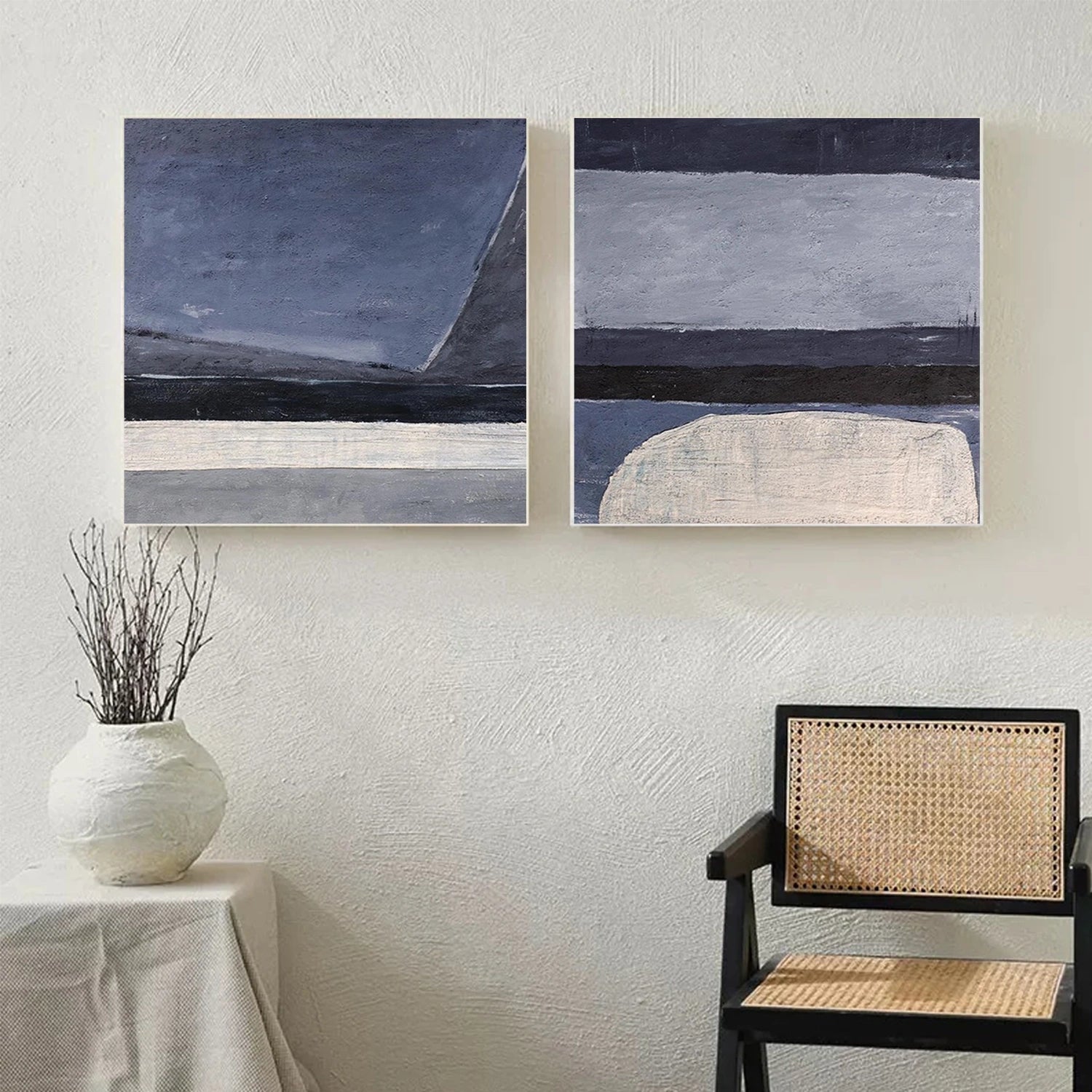Abstract Canvas Wall Art Set of 2 #AP246