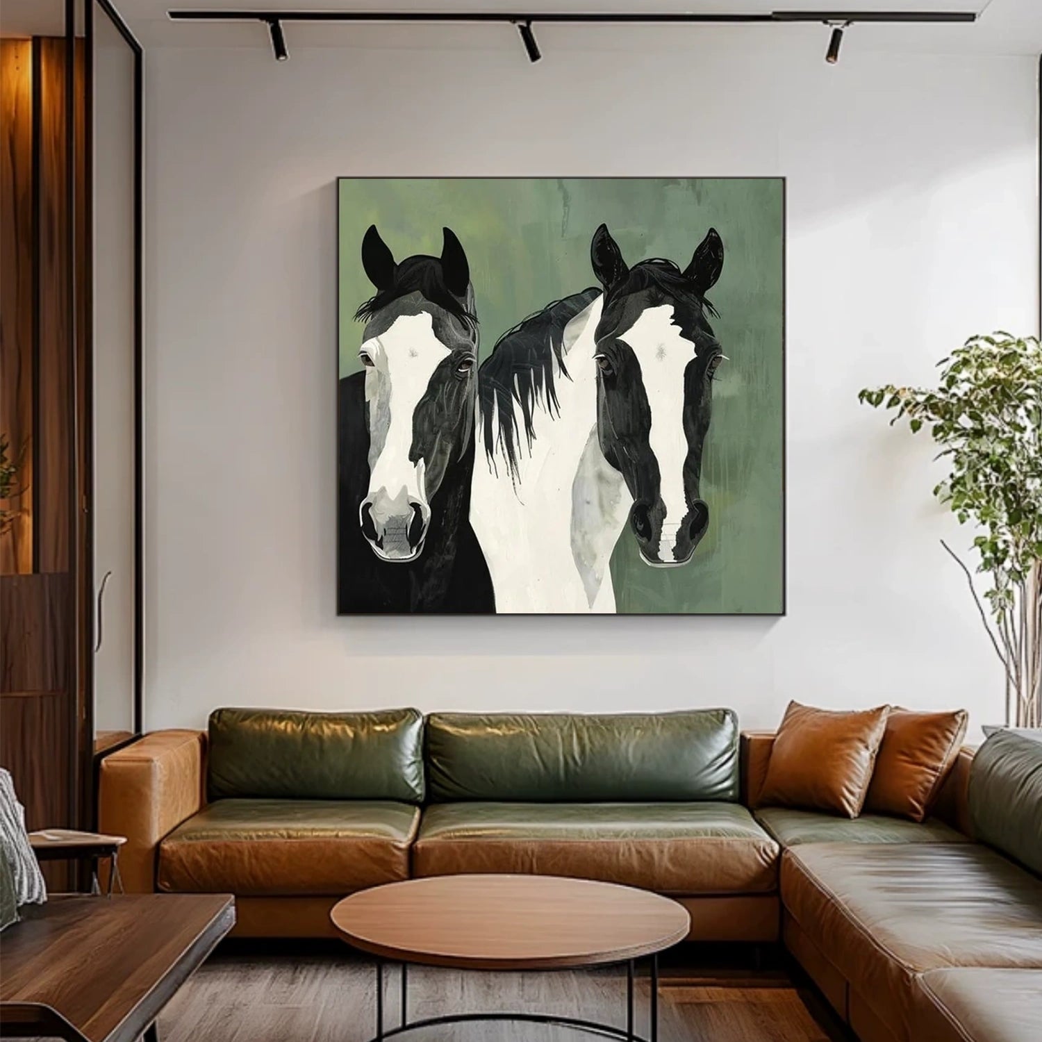 Abstract Animal Horse Wall Art #AC052