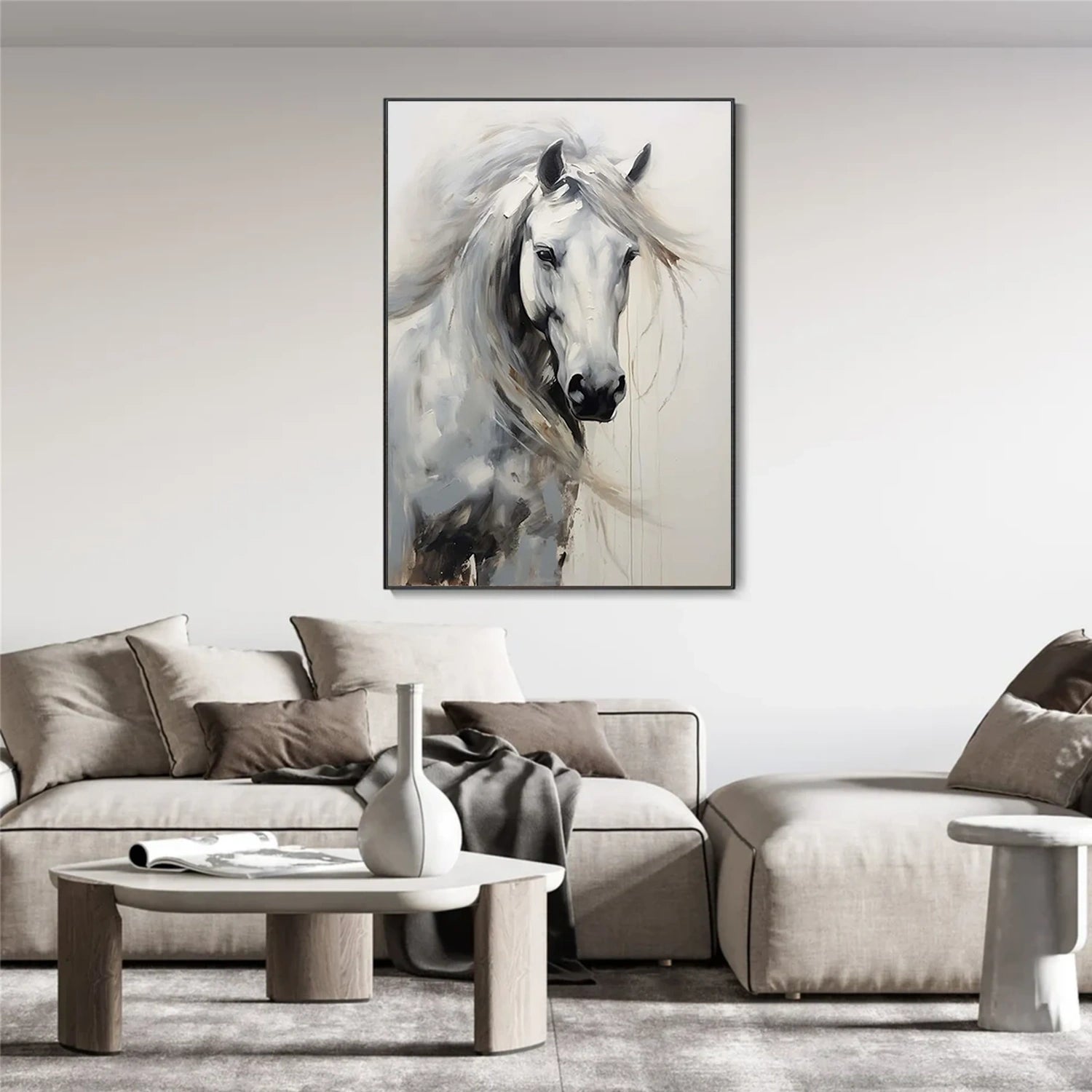 Abstract Animal Horse Wall Art #AC049