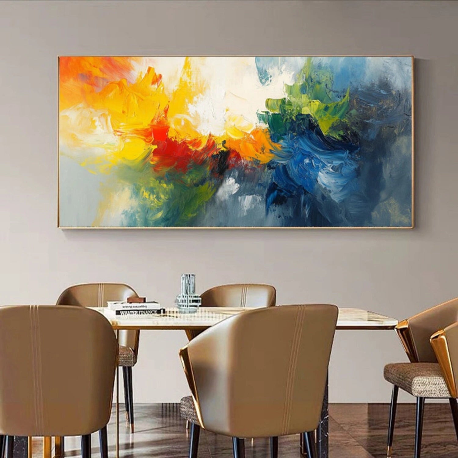 Colorful Abstract Painting Canvas #AP082