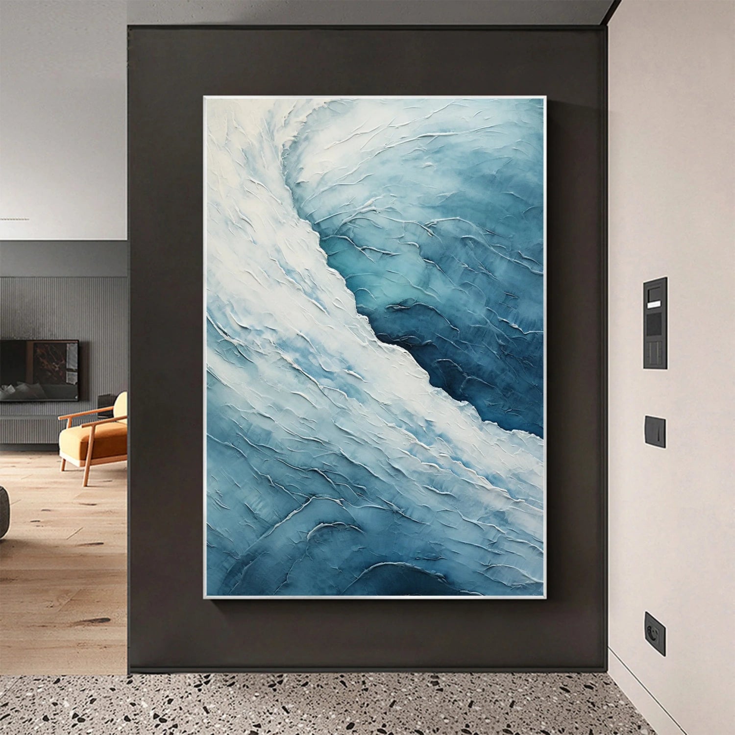 Ocean Textured Painting Canvas #OP018