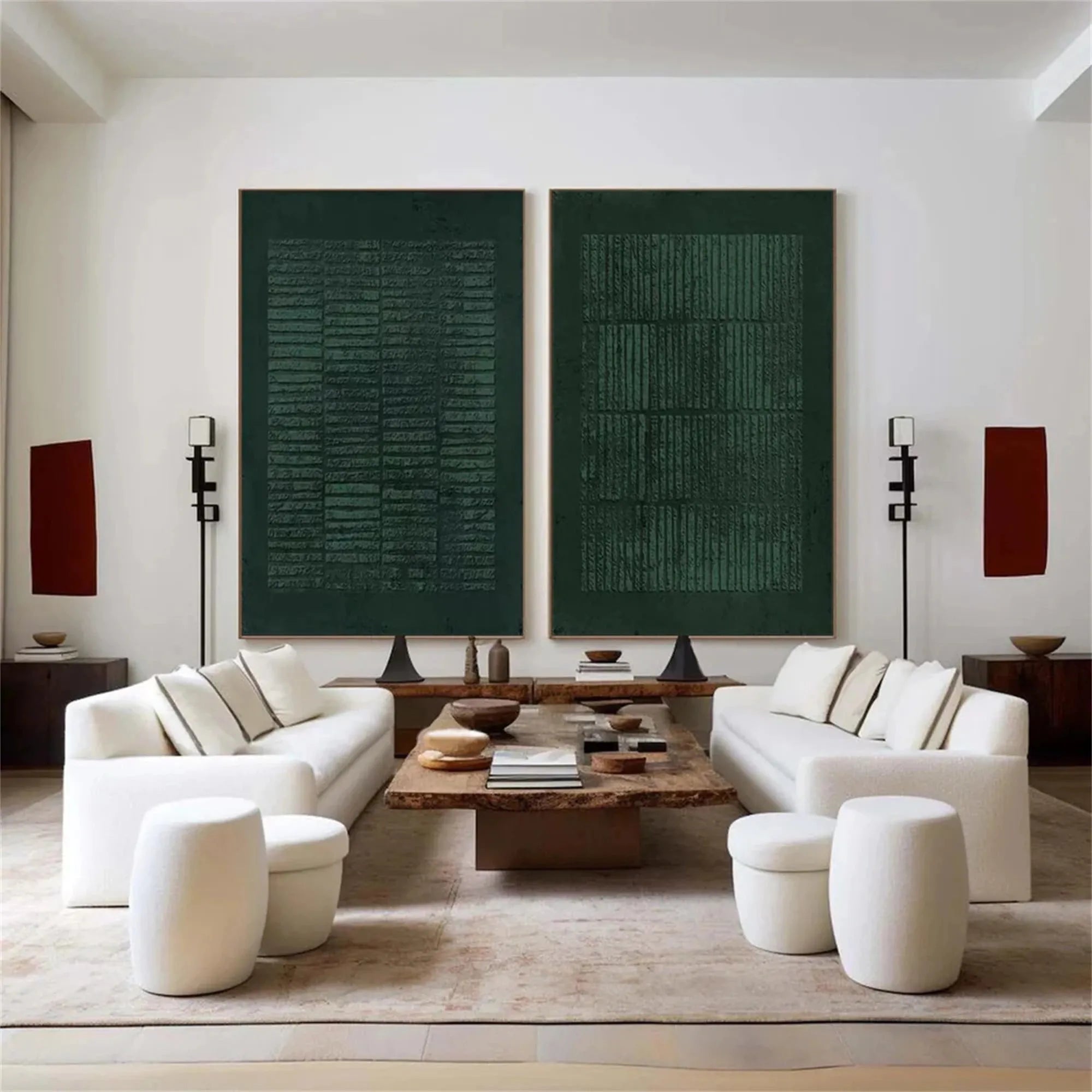 Wabi Sabi Texture Canvas Art Set of 2 #WS017