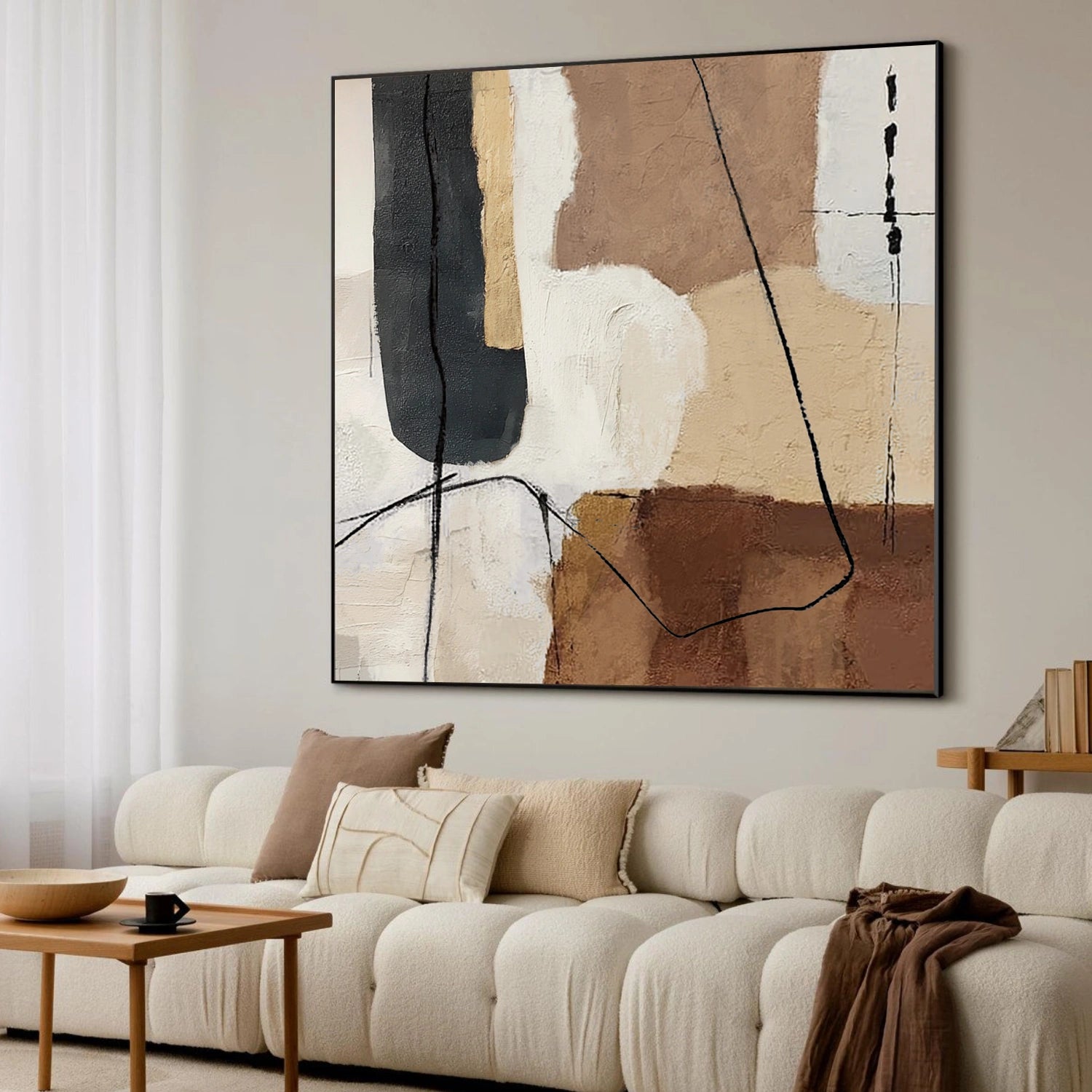 Abstract Canvas Wall Art #AP376