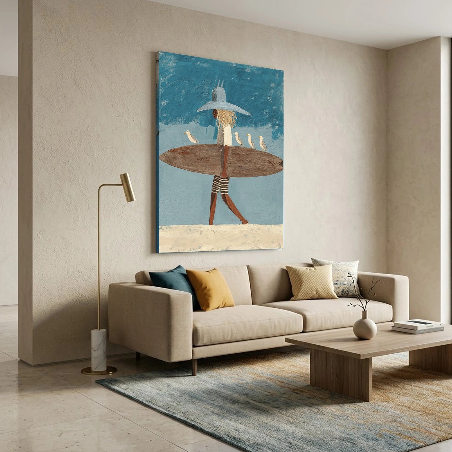 Abstract Portrait Canvas Art #AE142