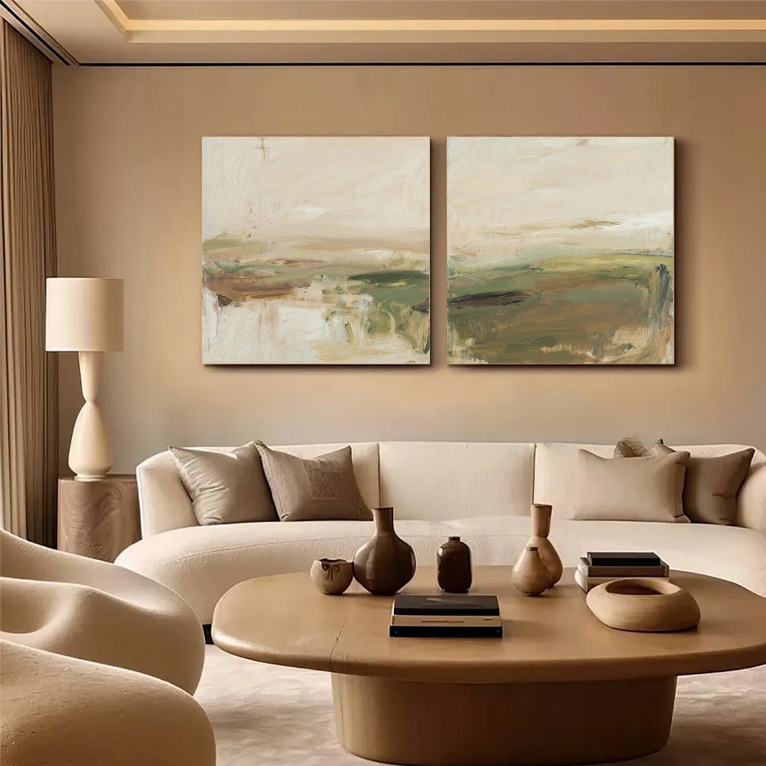 Abstract Canvas Wall Art Set of 2 #AP269