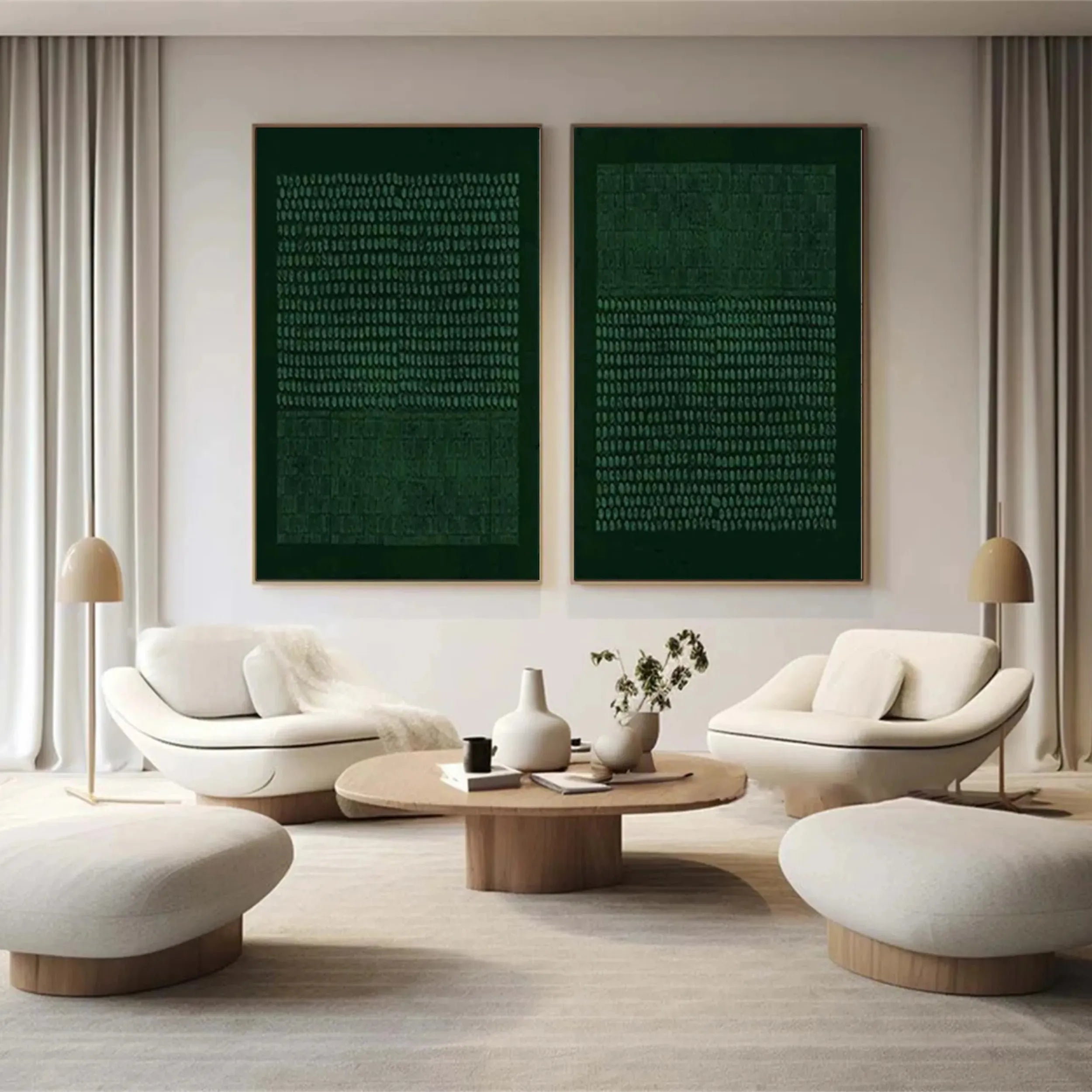 Wabi Sabi Texture Canvas Art Set of 2 #WS015
