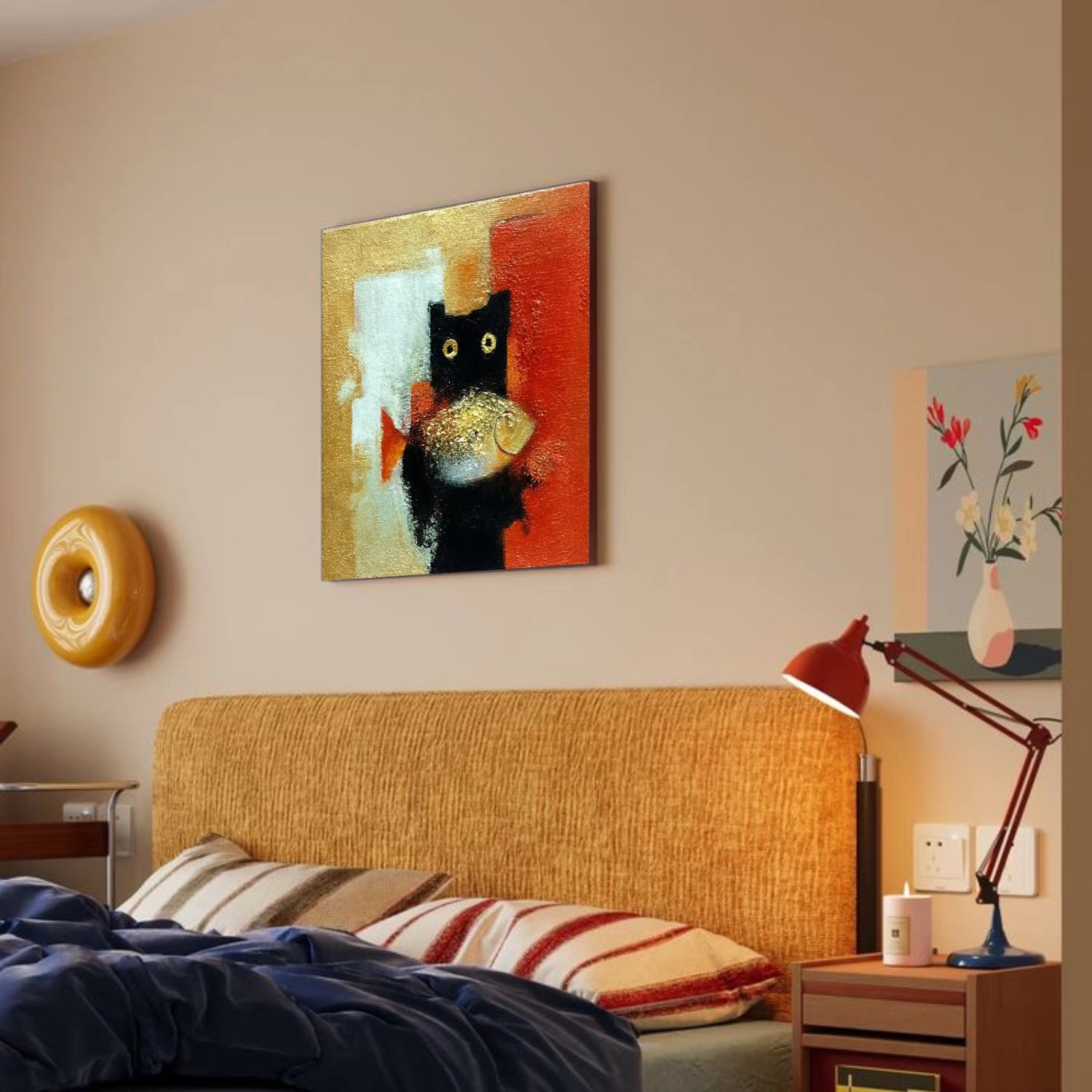 Abstract Animal Cat Wall Art #AC121