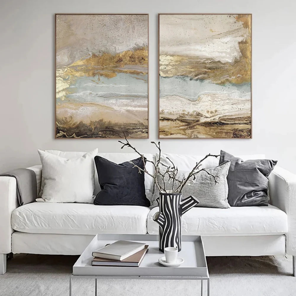 Abstract Painting Canvas Set of 2 #AP201