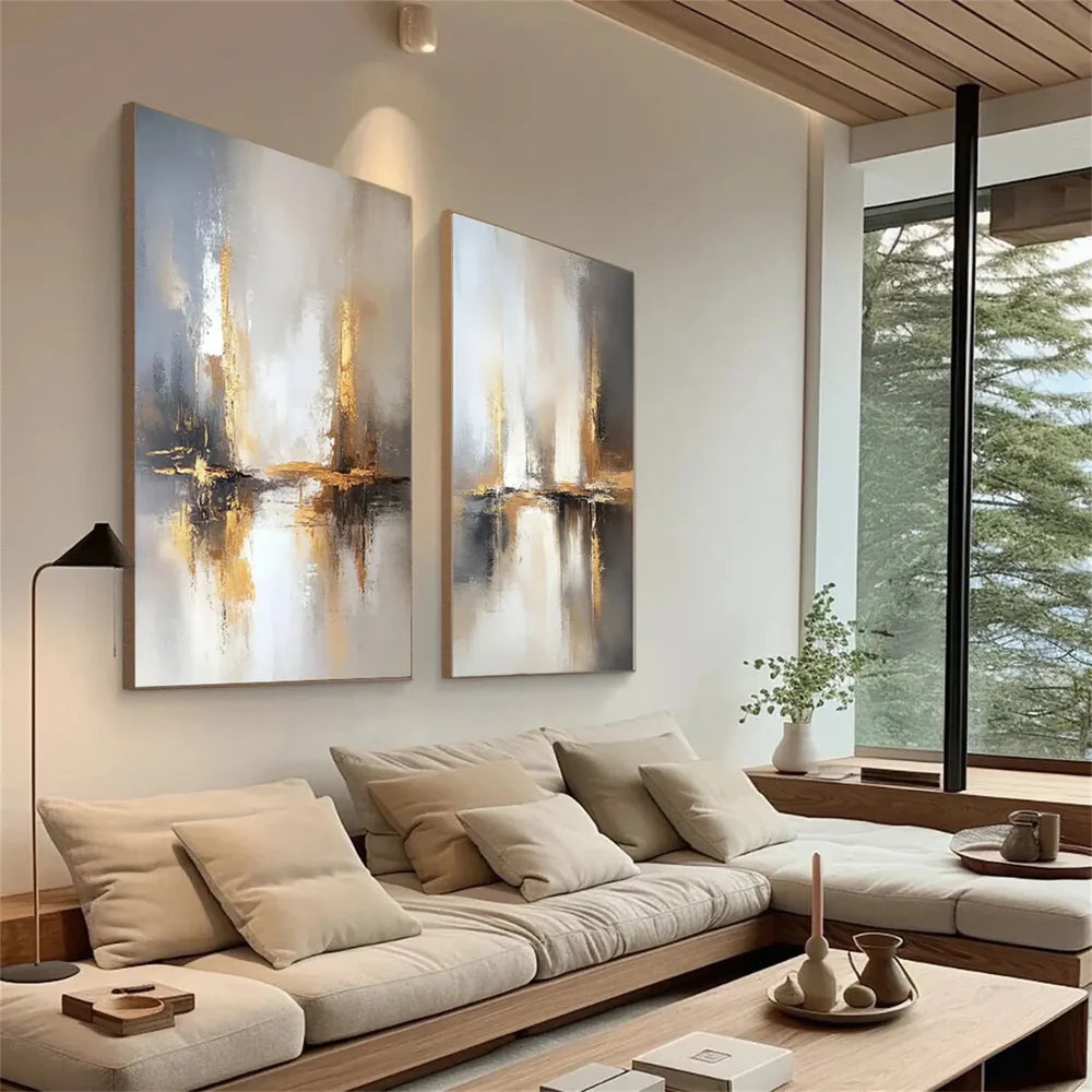 Abstract Painting Canvas Set of 2 #AP178