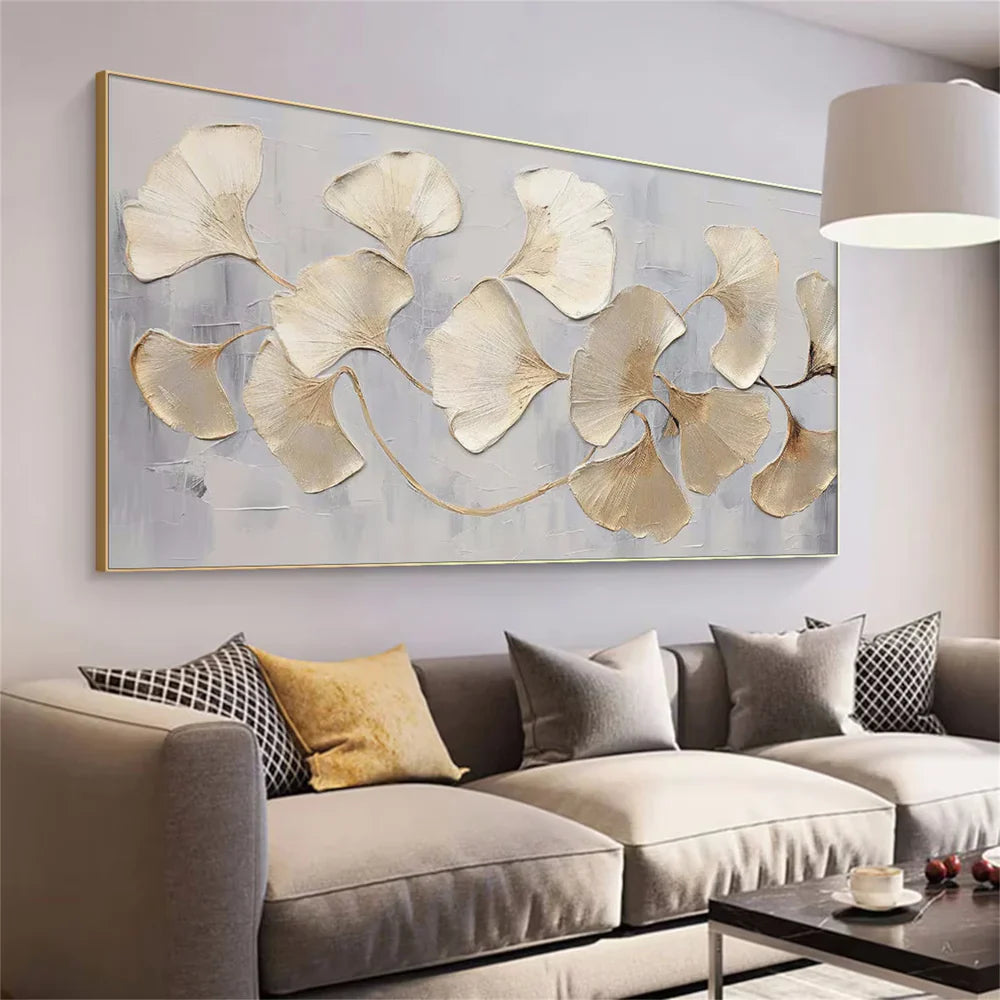Flower Textured Painting Canvas #FP060