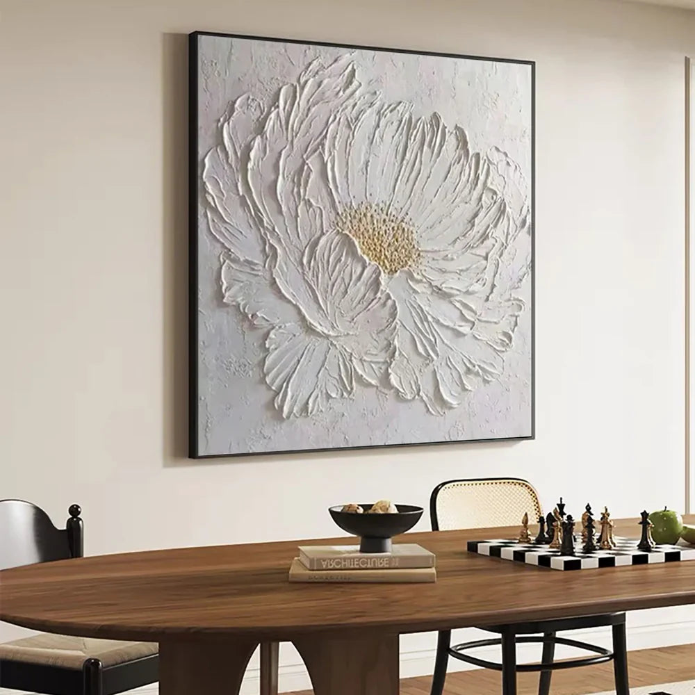 Flower Textured Painting Canvas #FP064
