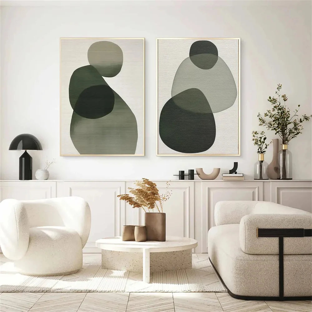 Abstract Painting Canvas Set of 2 #AP136