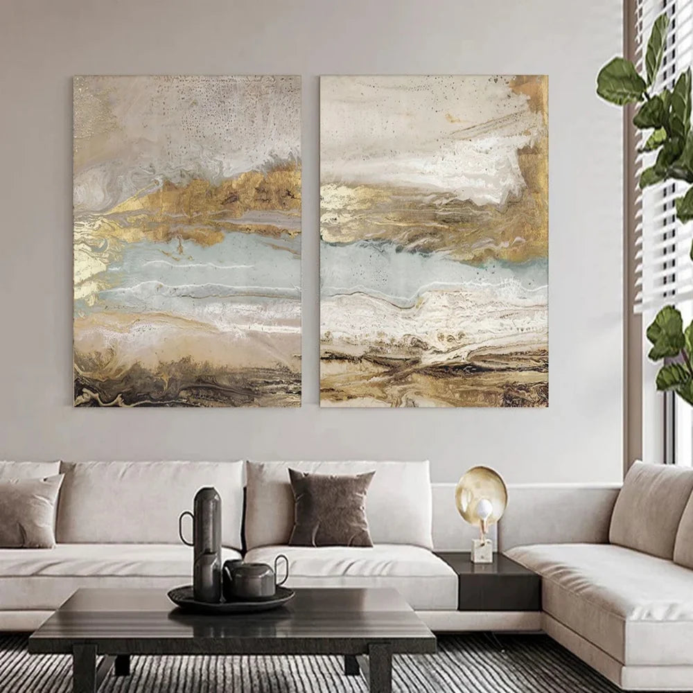 Abstract Painting Canvas Set of 2 #AP201