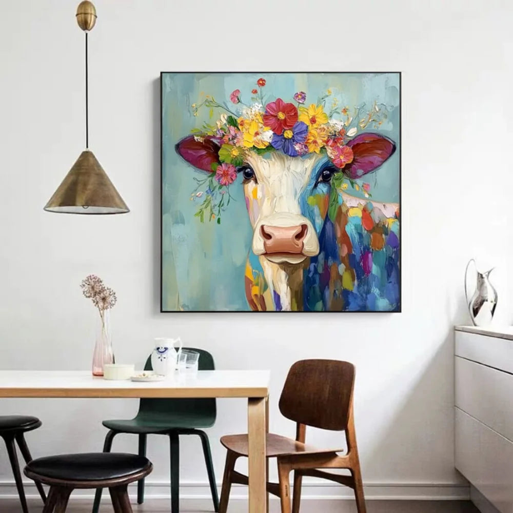 Animal Textured Canvas Art Painting #AC036