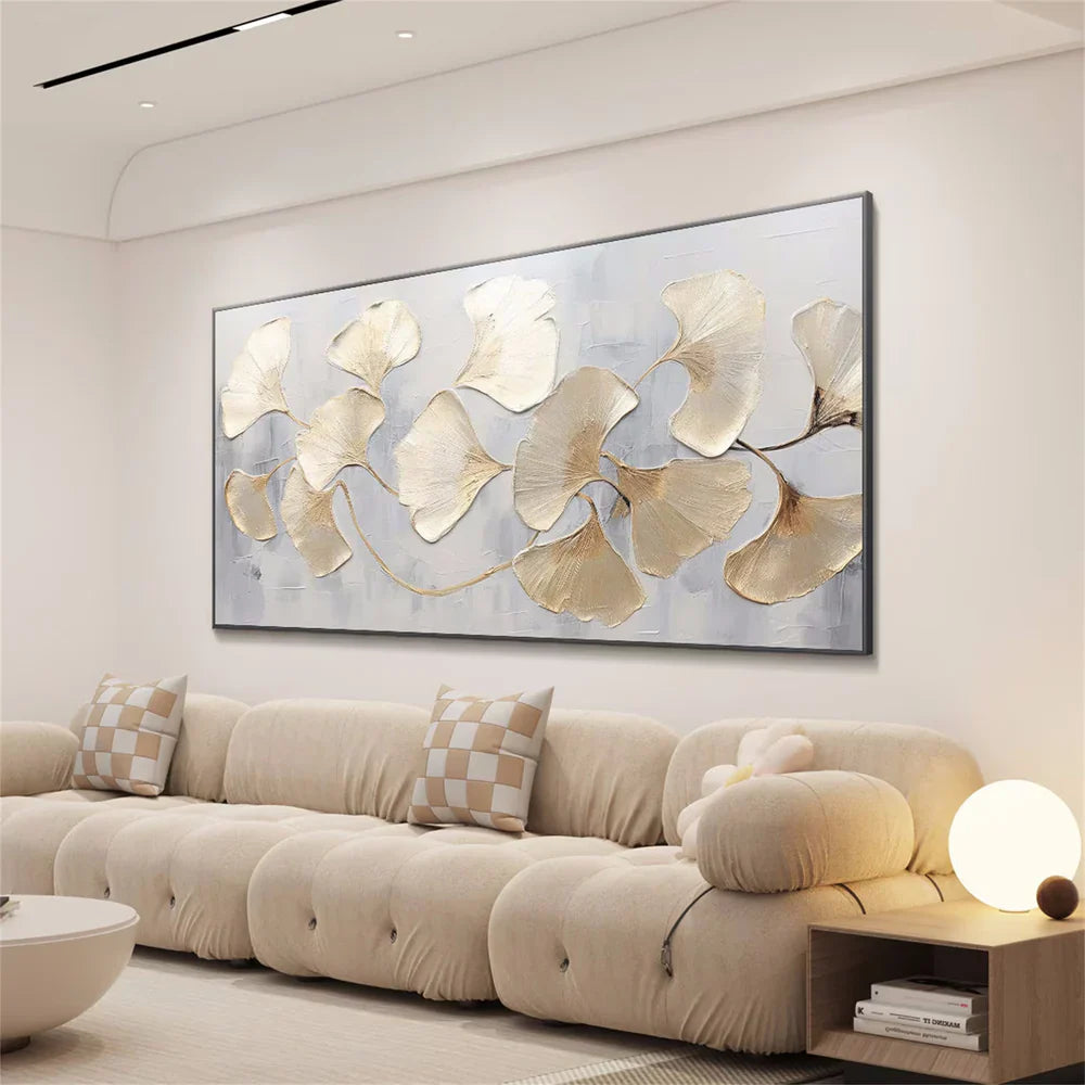 Flower Textured Painting Canvas #FP060