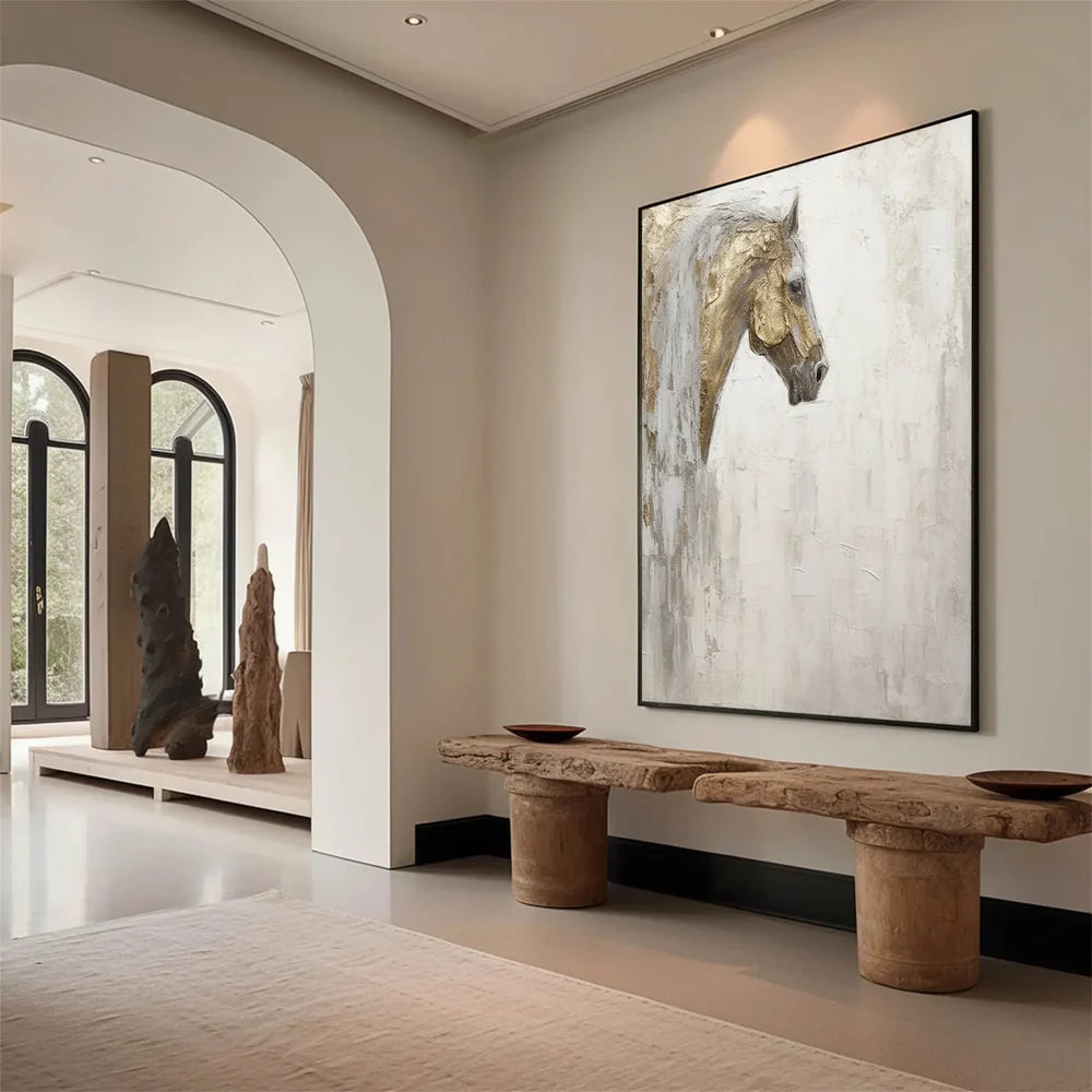 Animal Textured Canvas Art Painting #AC017