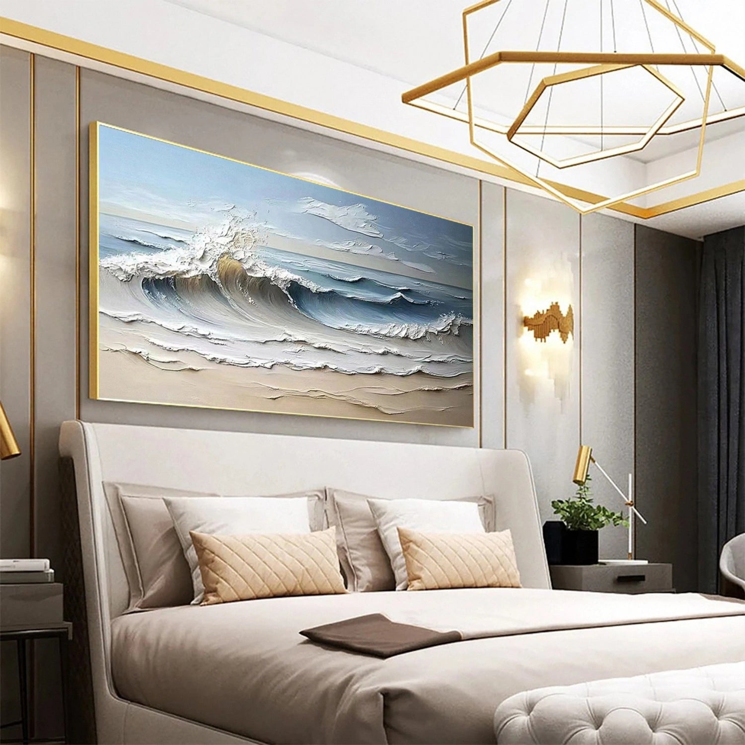 Ocean Textured Painting Canvas #OP021