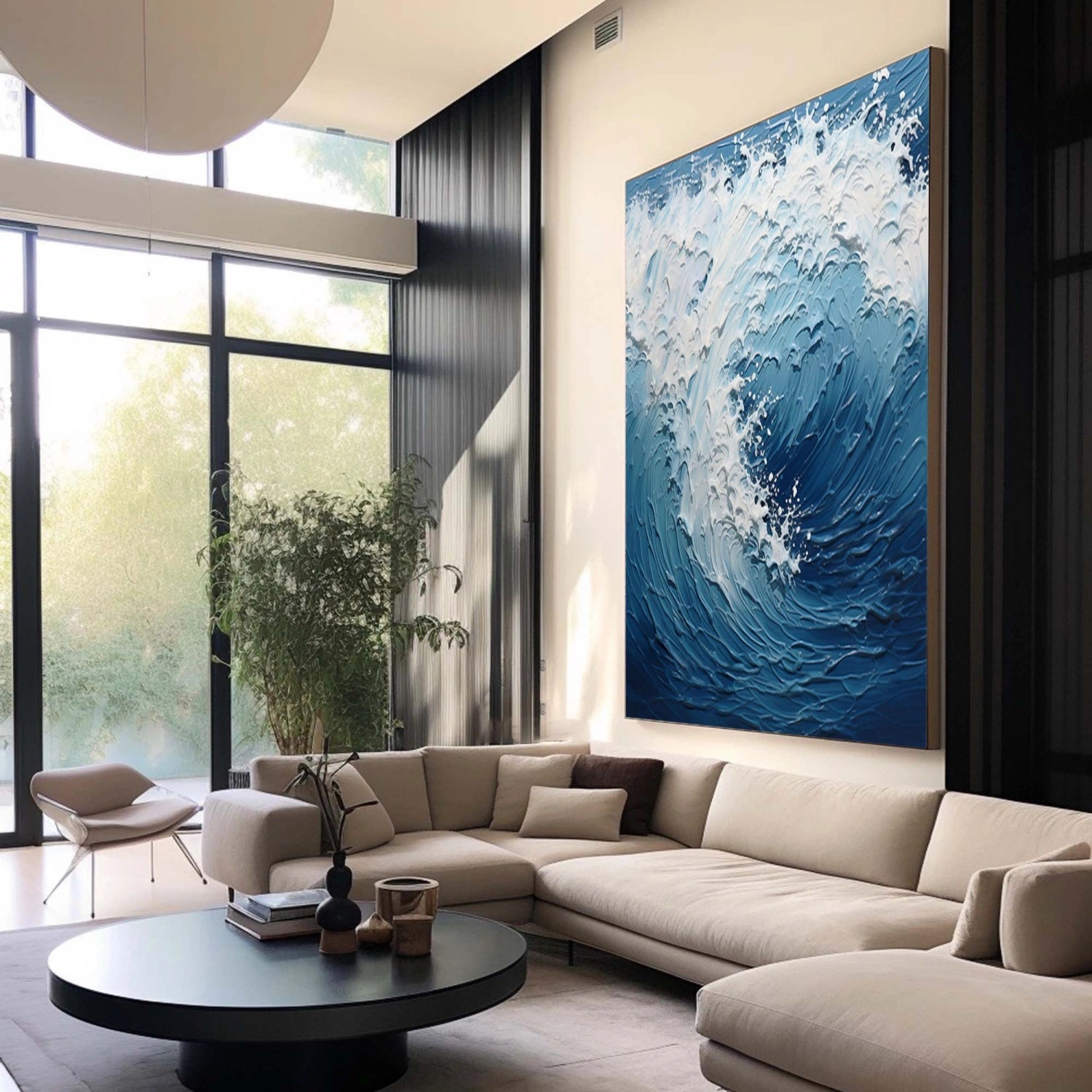 Ocean Textured Painting Canvas #OP019