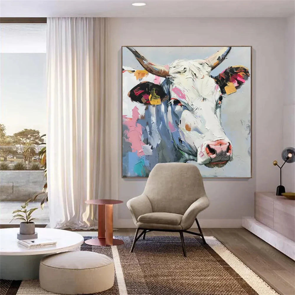 Animal Textured Canvas Art Painting #AC035