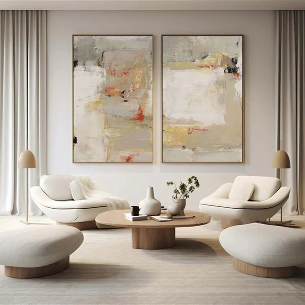 Abstract Painting Canvas Set of 2 #AP130