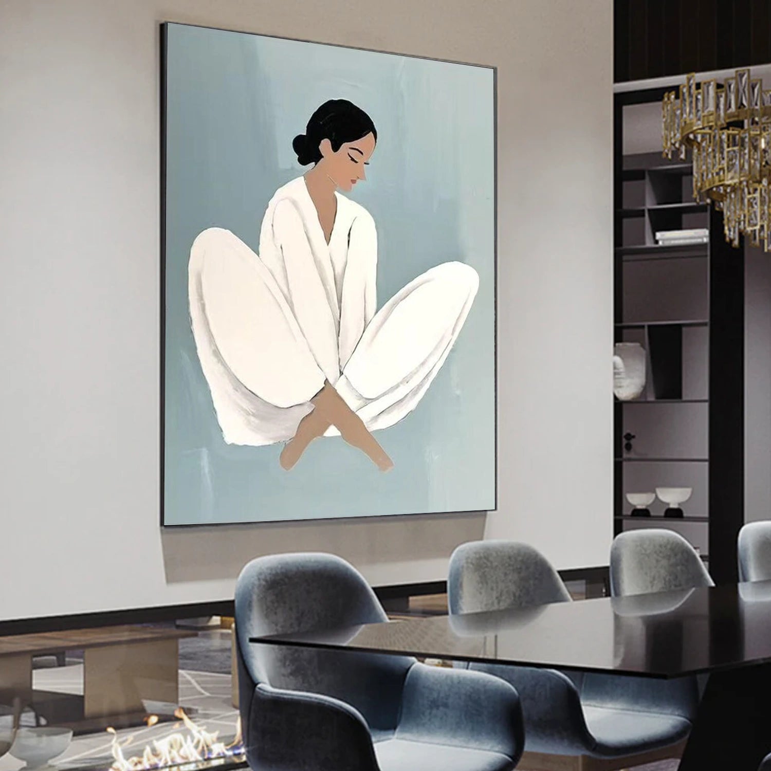 Abstract People Canvas Art #AE072