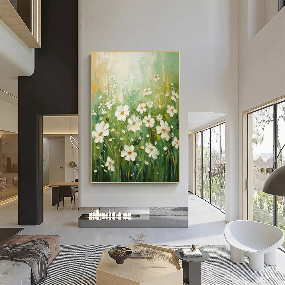 Flower Textured Painting Canvas #FP065