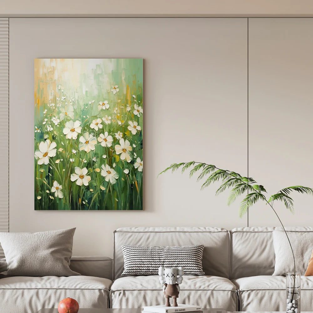 Flower Textured Painting Canvas #FP065