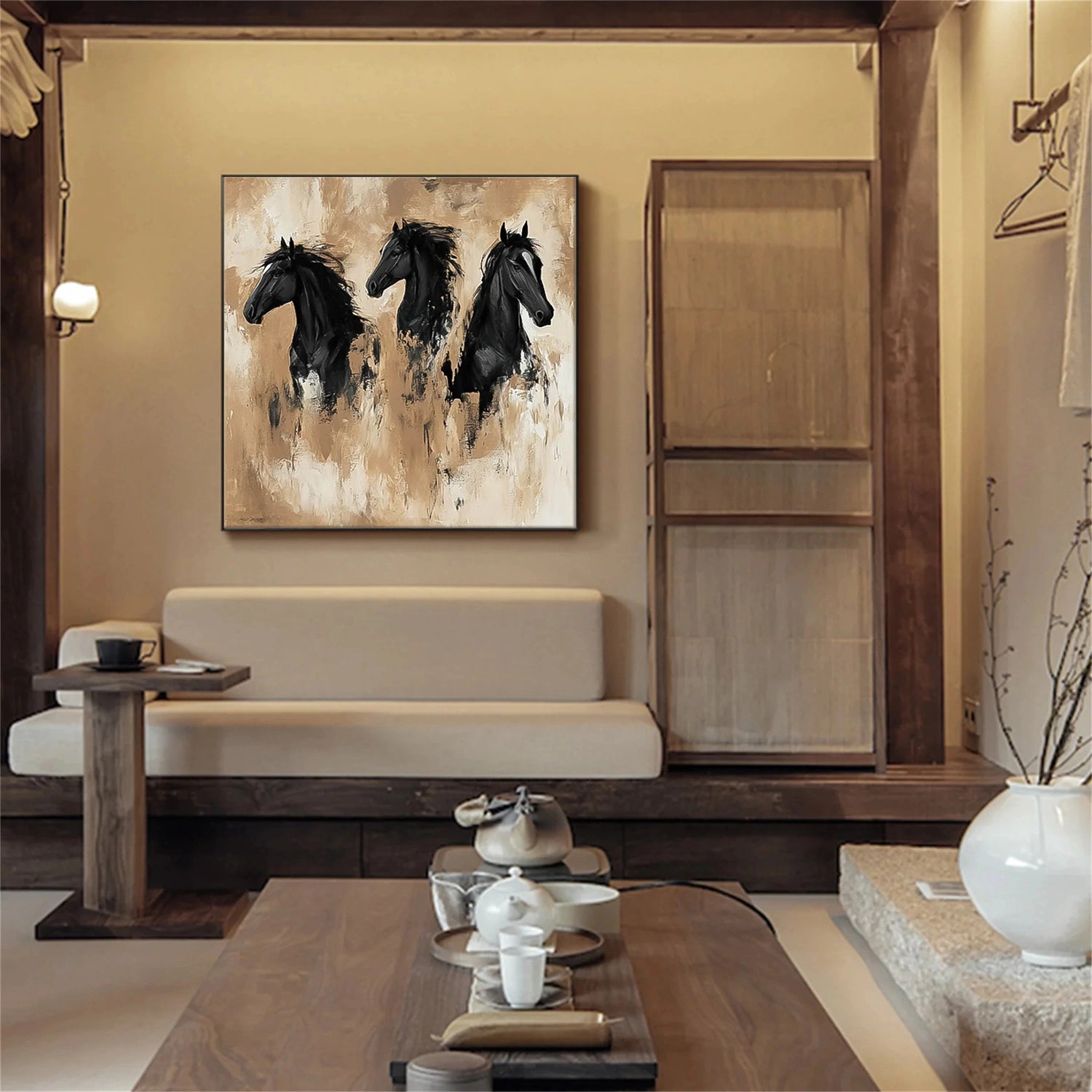 Abstract Animal Horse Wall Art #AC069