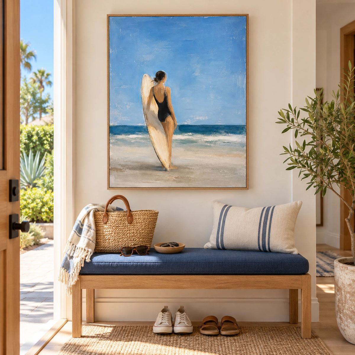 Abstract Portrait Canvas Art #AE188