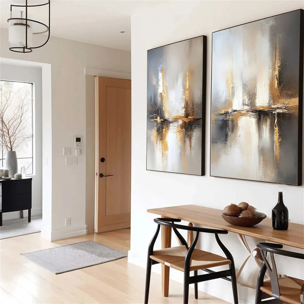 Abstract Painting Canvas Set of 2 #AP178