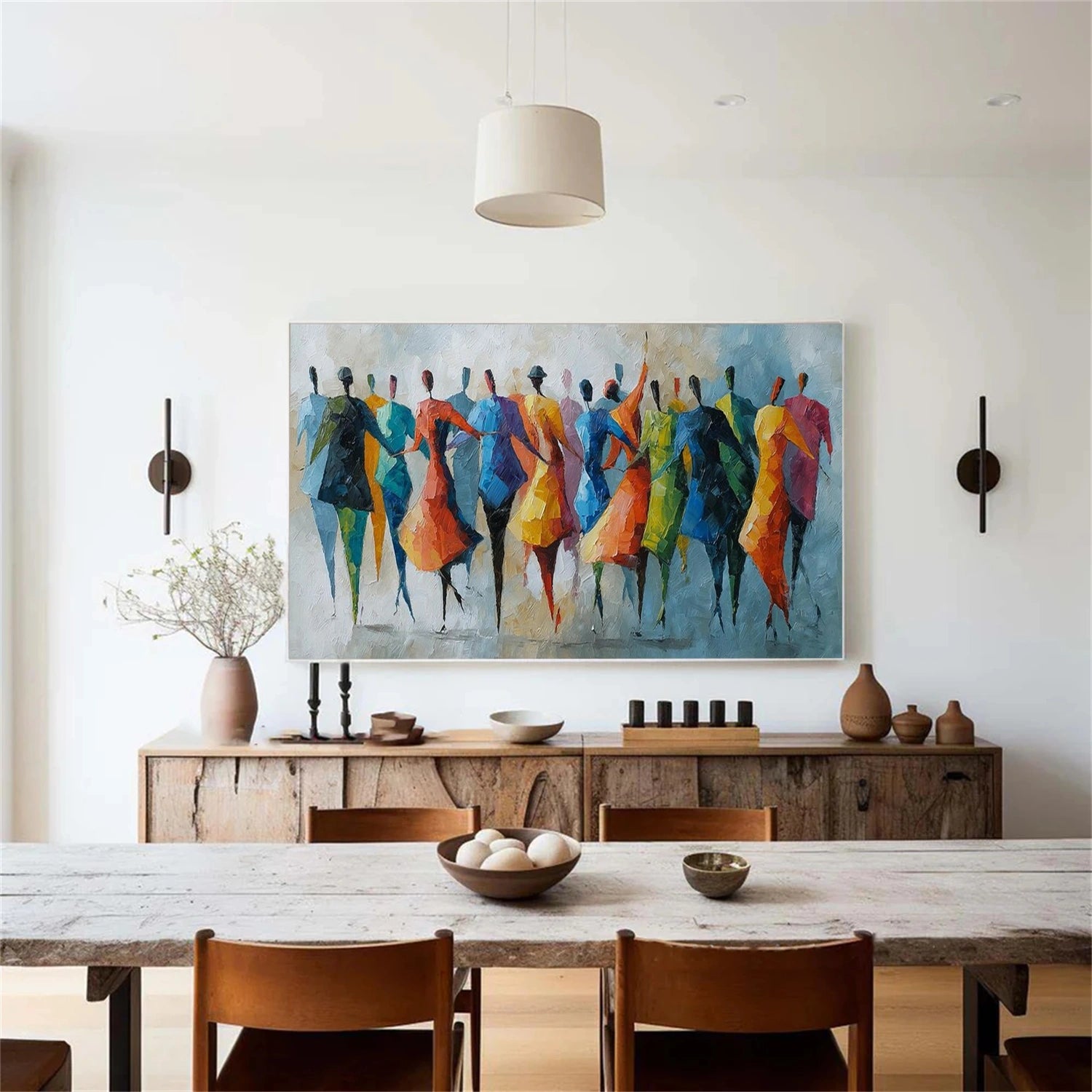 Abstract People Canvas Art #AE062