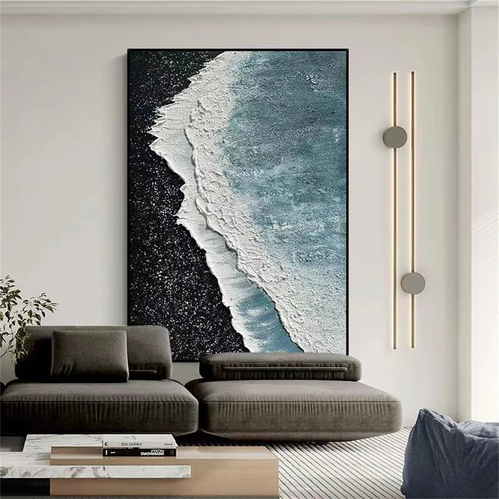 Ocean Textured Painting Canvas #OP026