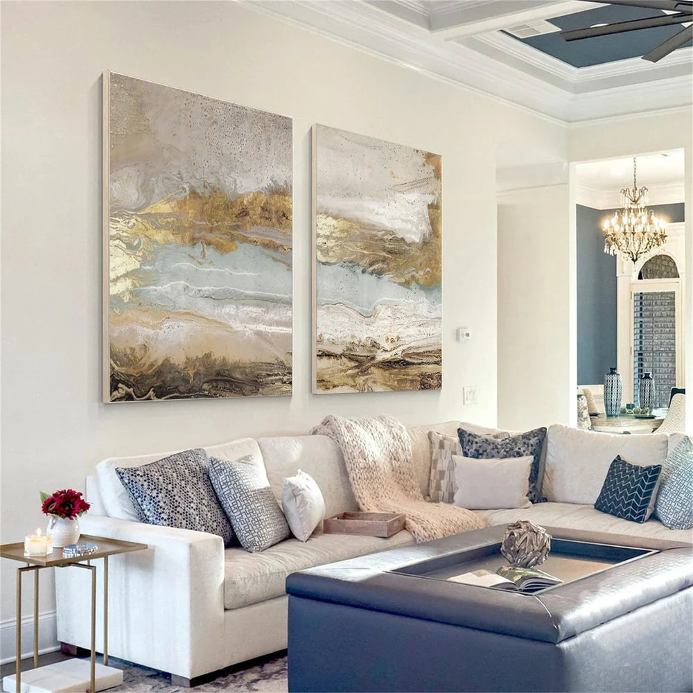 Abstract Painting Canvas Set of 2 #AP201