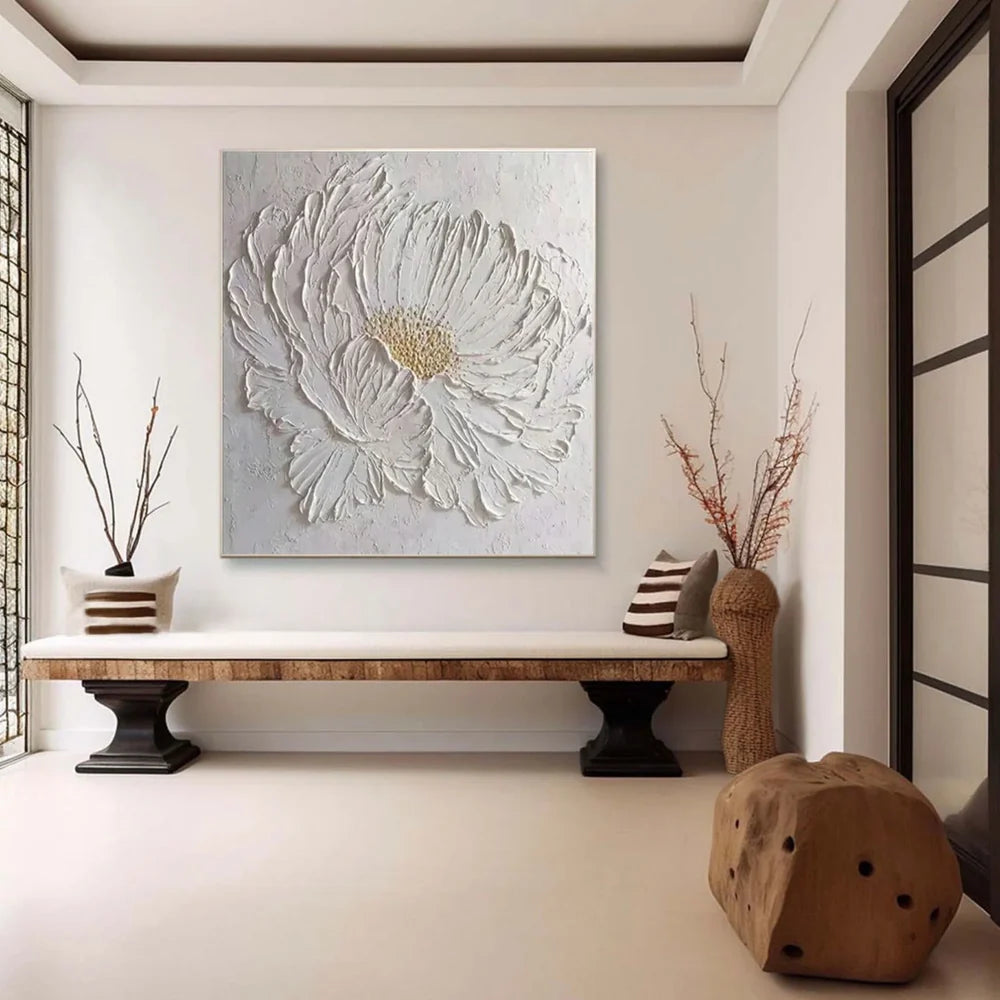 Flower Textured Painting Canvas #FP064