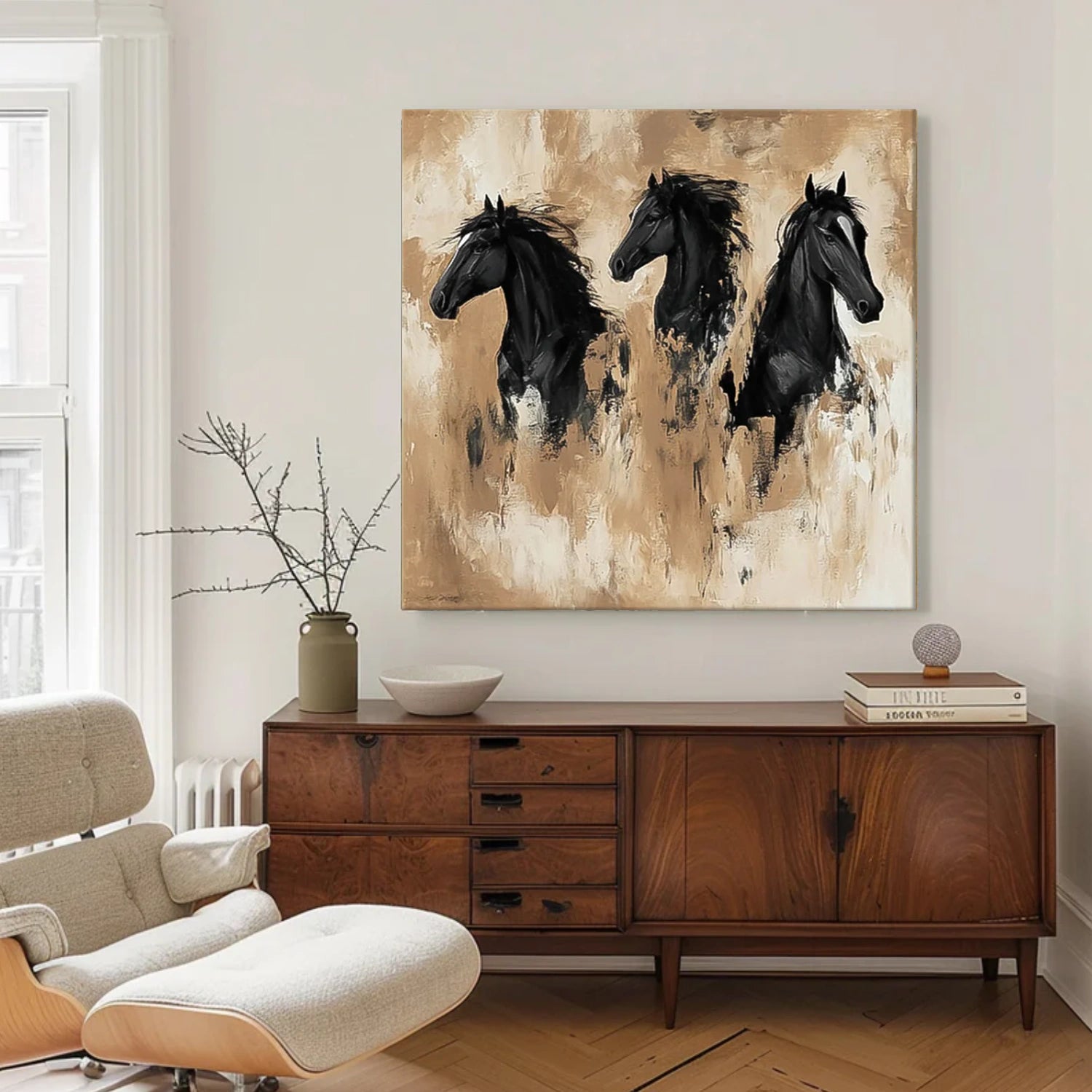 Abstract Animal Horse Wall Art #AC069
