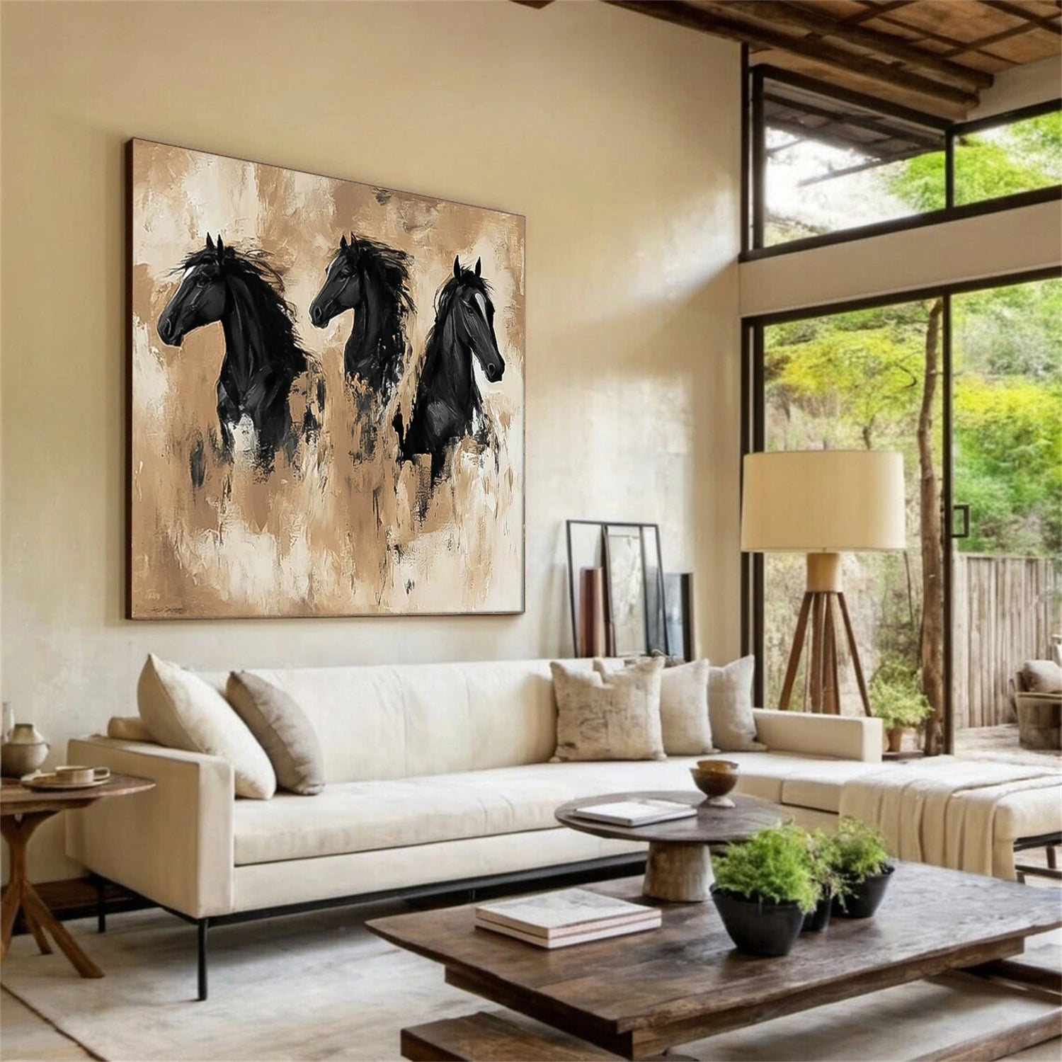 Abstract Animal Horse Wall Art #AC069