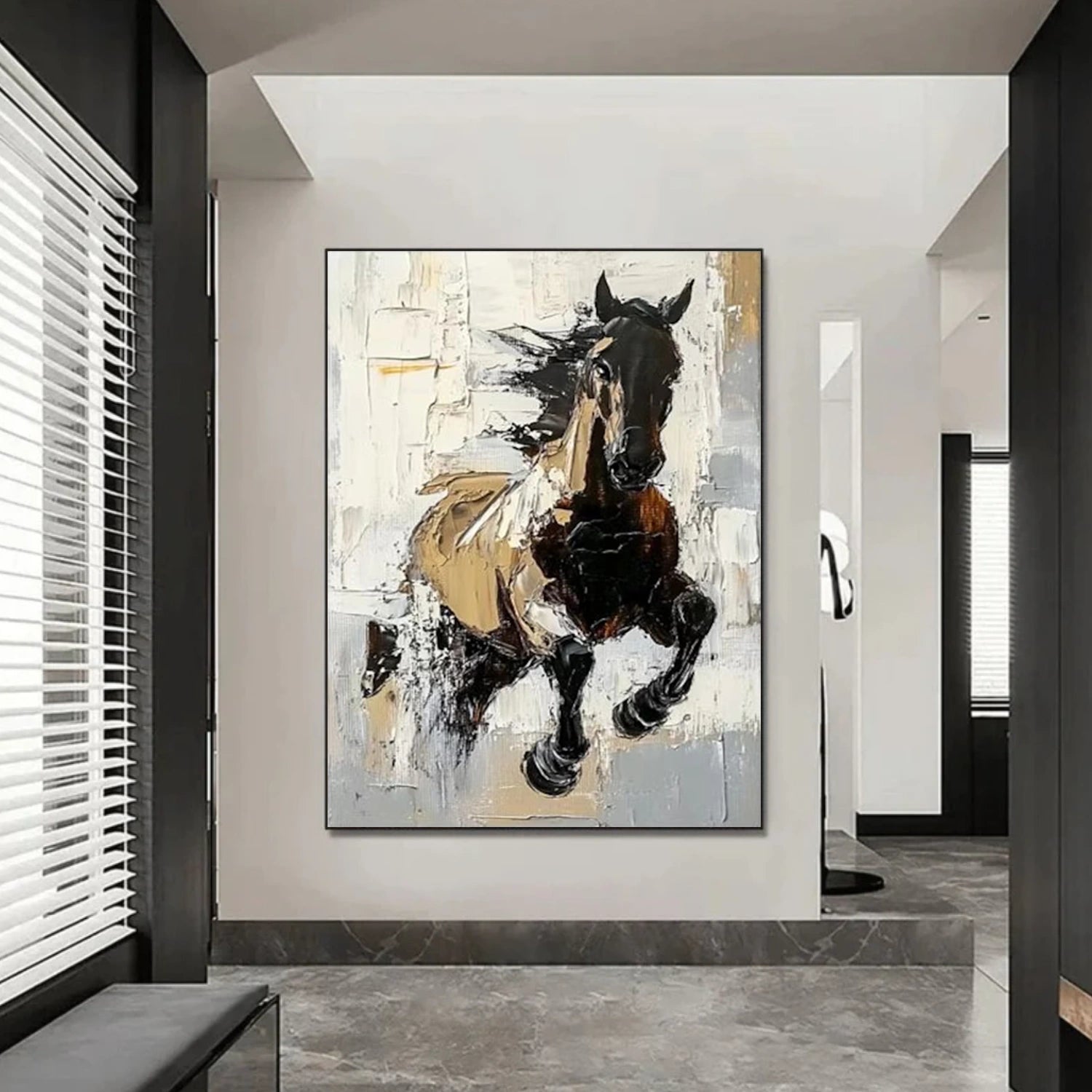 Abstract Animal Horse Wall Art #AC080