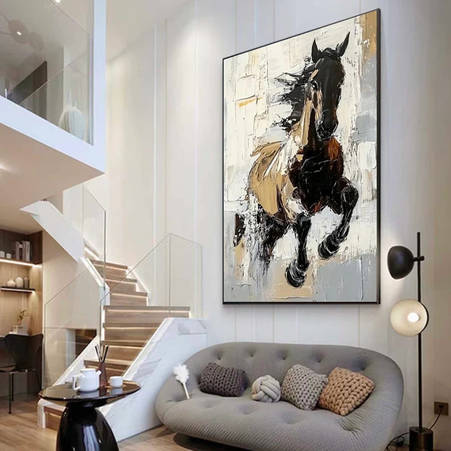 Abstract Animal Horse Wall Art #AC080